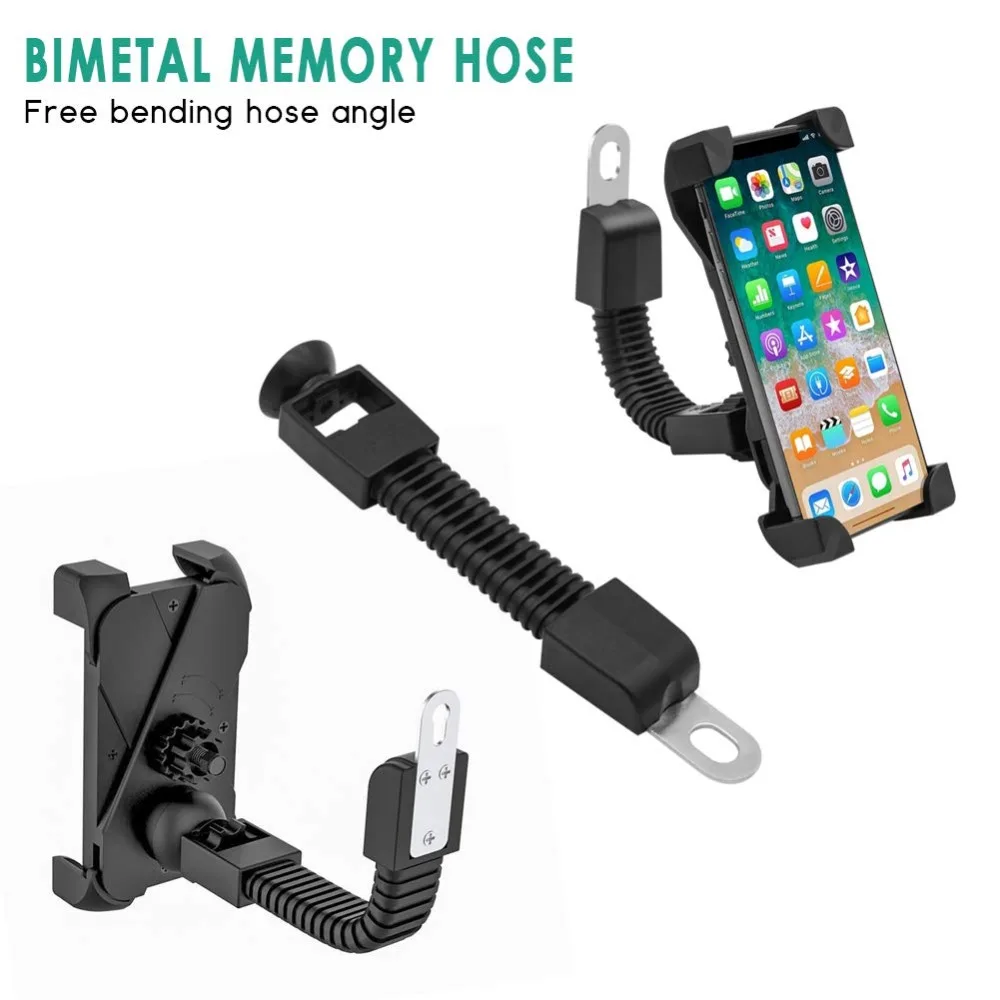 Motorcycle Phone Holder Motorbike Mount Holder Handlebar for iPhone XS MAX XR 8 7 6 6s Plus For Samsung Galaxy S10 S9 S8 Plus  (7)