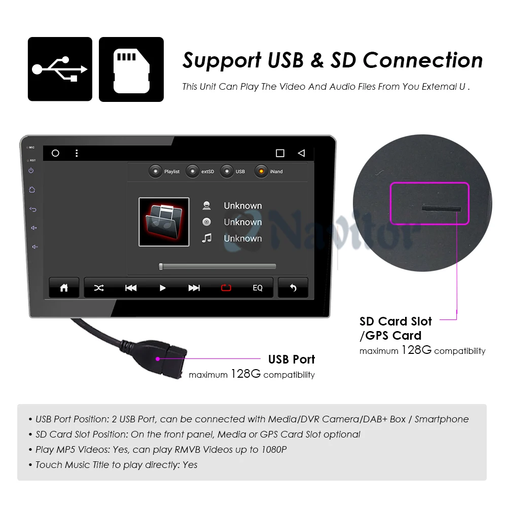 Discount Double 2Din 10.1inch Android 8.1 Universal Car Radio In Dash Stereo GPS Navigation WIFI 4G OBDII DAB Quad Core Bluetooth 2GB RA 4