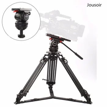 

66" V12 Load 66 lbs Pro Video Studio Photo Heavy Carbon Tripod And Head Kit With Soft Bag For photography Support CD50