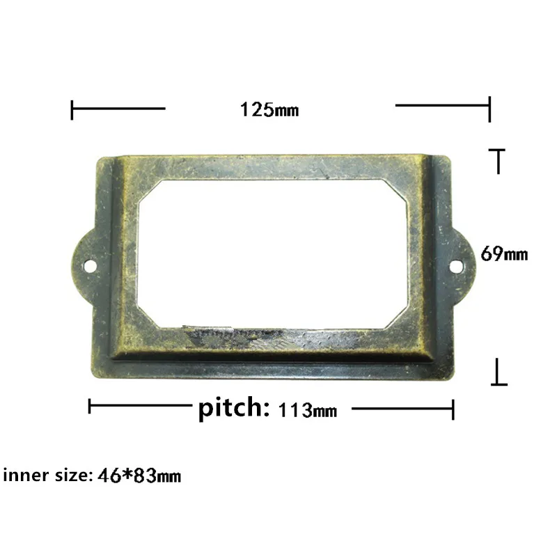 

Wholesale Retro Metal Kitchen Drawer Cabinet Door Handle Furniture Knobs Cupboard Modern Pull Handles,Large Card Holder,125*69mm