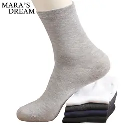10 шт. = 5 пар/лот высокое качество мужские деловые хлопковые носки для мужчин брендовые осенние зимние черные носки Мужские Белые
