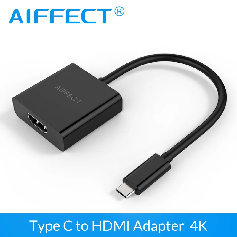 

AIFFECT USB Type C 3.1 to HDMI Female Adapter for Chromebook pixel Macbook Projector Monitor HDMI Devices
