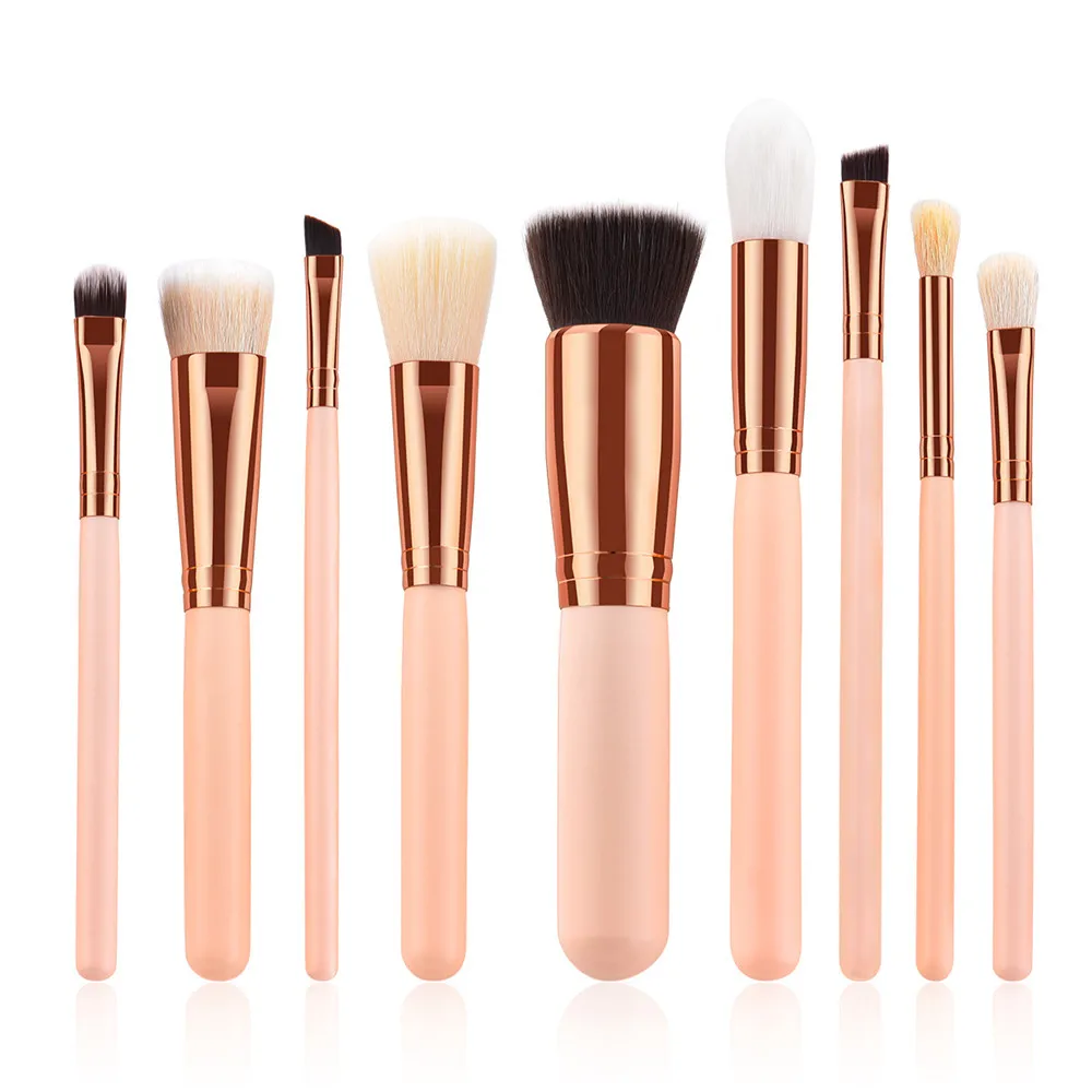 9Pcs Makeup Brushes Set Beauty Cosmetic Eyeshadow Highlight Brush