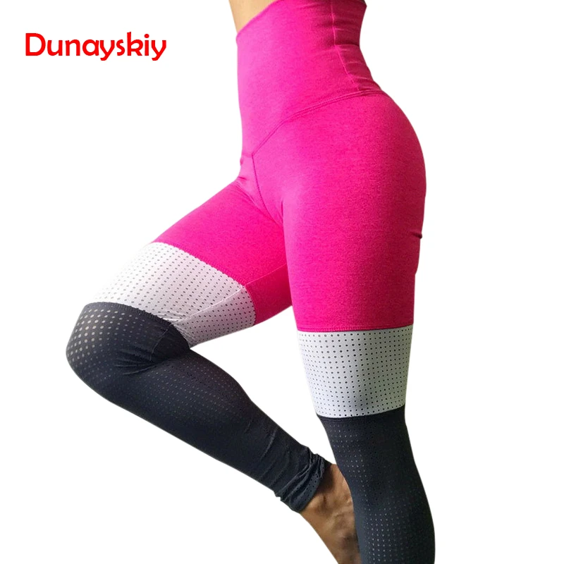 Sexy Bottom Wrinkles Push Up Leggings Women High Waist Fitness Pants Mesh Patchwork Elastic Breathable Slim Jeggings Woman Leggings