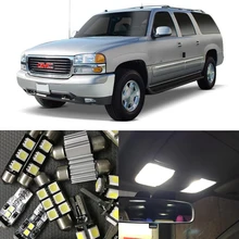 10 шт. Авто внутренние светодиодные лампы комплект без ошибок для 2000-2006 GMC Yukon XL 1500 Карта Купол Лицензия Пластина Свет автомобиля источник света