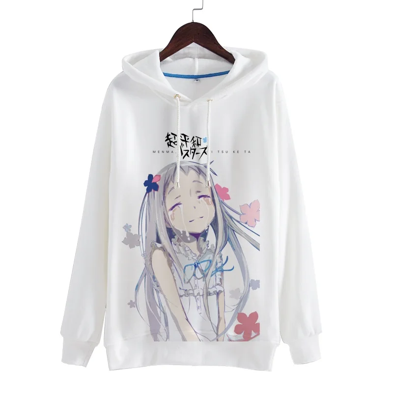 Толстовки унисекс с капюшоном High-Q Аниме ANOHANA Фес Yadomi Jinta пуловер хунма Мейко
