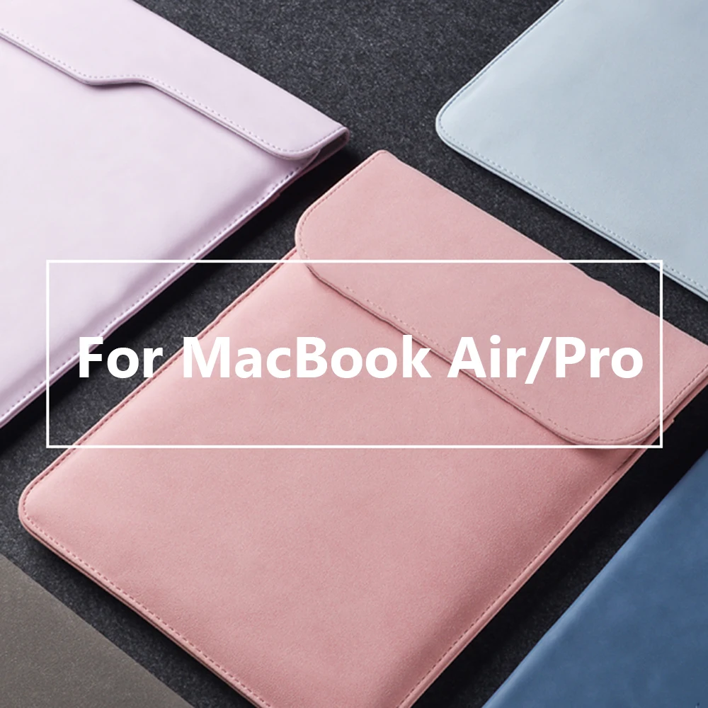 Ультратонкий чехол из искусственной кожи для ноутбука матовый MacBook Air Pro Retina 11 12 13