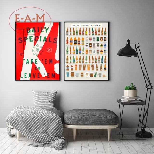 Dapur Bir Grafik Penawaran Canvas Art Print Lukisan Poster Gambar Dapur Bir Grafik Penawaran Canvas Art Print Lukisan Poster Gambar Dinding Untuk Ruang Tamu Rumah