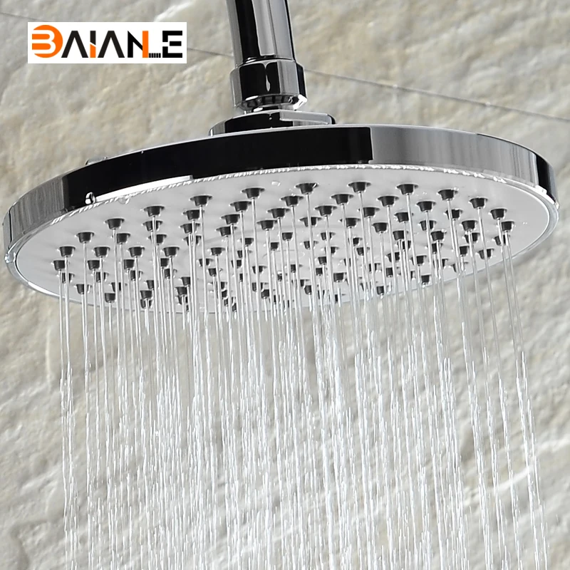 Round Shower Head ABS Plastic Water Rains Shower Head With Shower