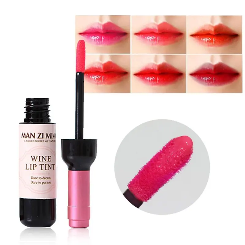 

1PC Sexy Waterproof Wine Red Shape Lip Tint Gloss Baby Lip For Women Makeup Liquid Lipstick Lipgloss Cosmetic Tools