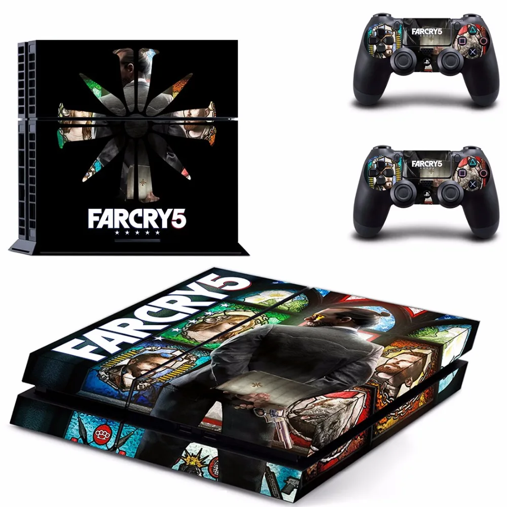 Игра Far Cry 5 Farcry PS4 переводная картинка наклейка для Sony PlayStation 4 консоли и 2
