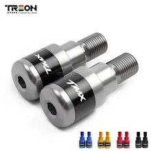 Acessórios da motocicleta Para YAMAHA TMAX T-Max 500 530 CNC de Alumínio Da Motocicleta Guiador Aperto Protetor para TMAX Termina logo