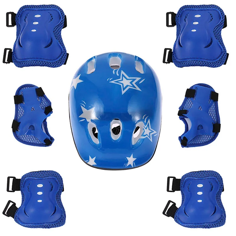 High Density Children Bike Helmet Skateboard Skating Cycling Riding Kids Bicycle Helmet Ciclismo Casco and Protective Knee Pads