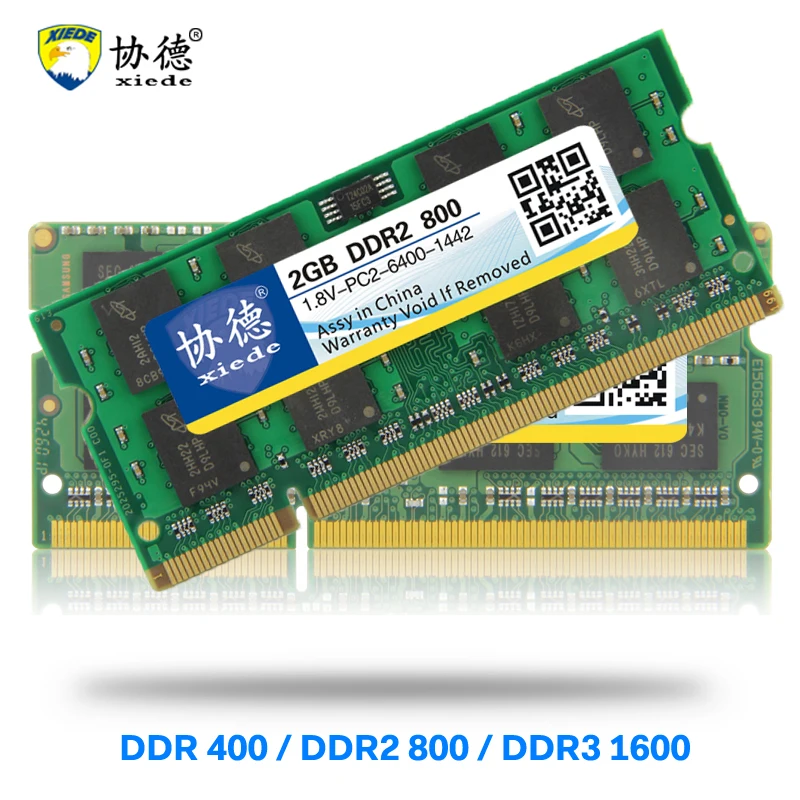 

XieDe Laptop Memory Ram DDR1 DDR2 DDR3 1600 Mhz 1333 800 400 8GB 4GB 2GB 1GB 512MB Notebook Sodimm Memoria Module DDR 1 2 3
