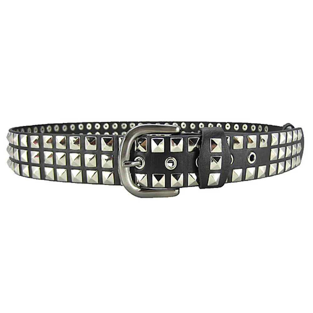 Ремень унисекс из ПУ кожи с заклепками 115 3 8 см|pu belt|women waist beltsbelt f |
