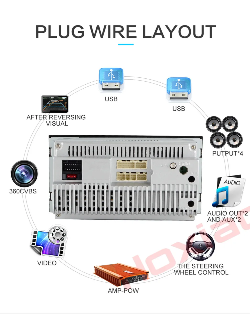 Excellent Android 8.1 Car Radio for TOYOTA COROLLA Camry Land Cruiser HILUX PRADO RAV4 Quad Core wifi Bluetooth video audio Multimedia 1