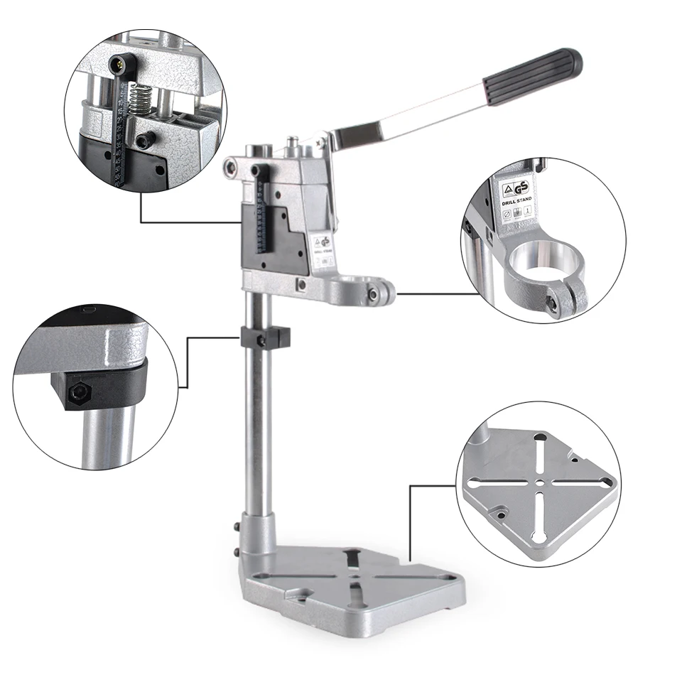 Daedalus CNC дрель стенд 6109 электрическая дрель пресс стенд электроинструменты аксессуары алюминиевая база скамья макс 43 мм патрон для маршрутизатора