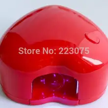 Состоящий из топа Красного цвета светодиодный ногтей сушилка для геля лампа УФ-сушилка Маленькая подвеска в форме сердца 1,5 W