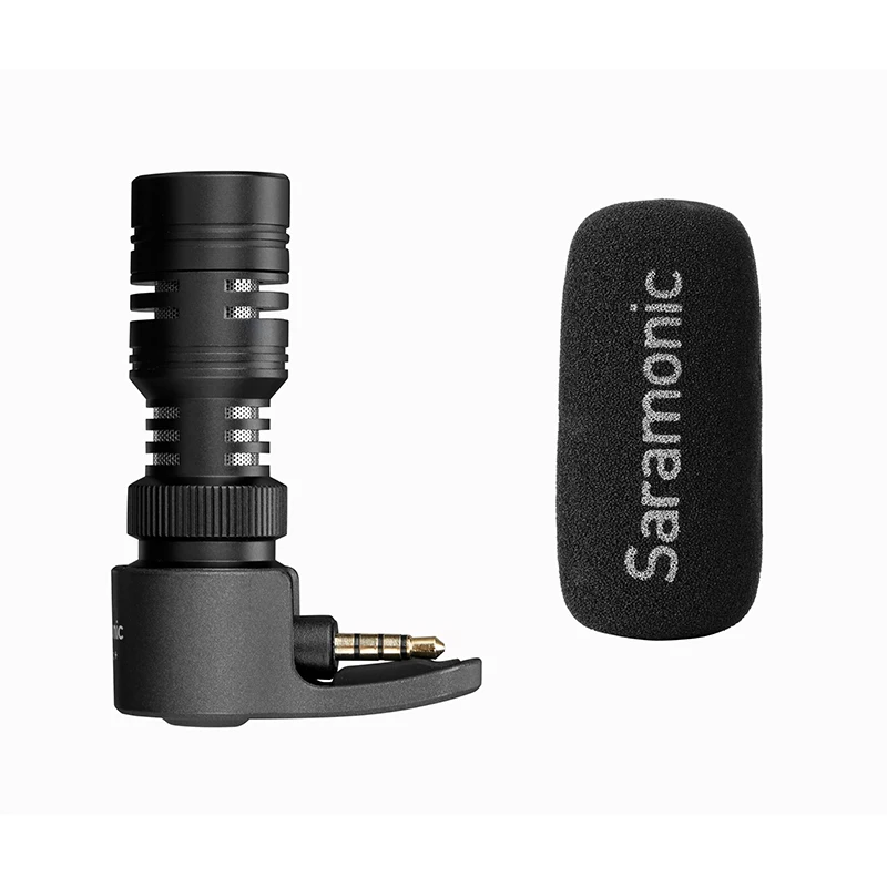 

Saramonic SamrtMic 3.5MM Lighting Type C Port Jack Video Audio Plug Microphone for DSLR iPhone Andriod Phone Vlog Record Mic
