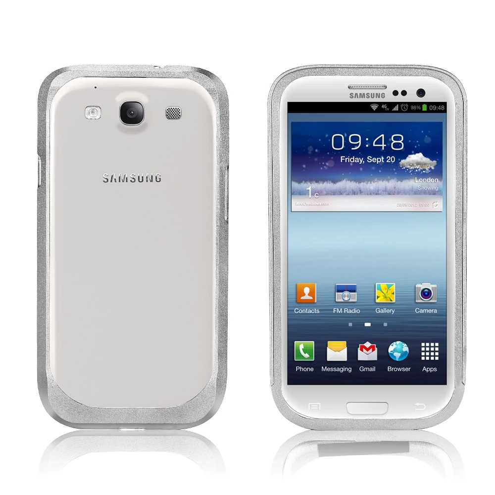 

Haissky Bumper Case For iPhone Samsung Galaxy S3 Aluminum Frame Sider Case Phone Protective case for samsung S3 Case
