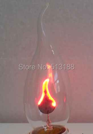 

E14 3w led candle light bulbs flame blinking effect 35*122mm