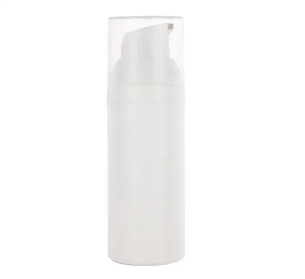 1pcs Empty Plastic Cosmetic Bottle 50ml Travel Mini Liquid Bottles white Airless Pump Vacuum Toiletries Container