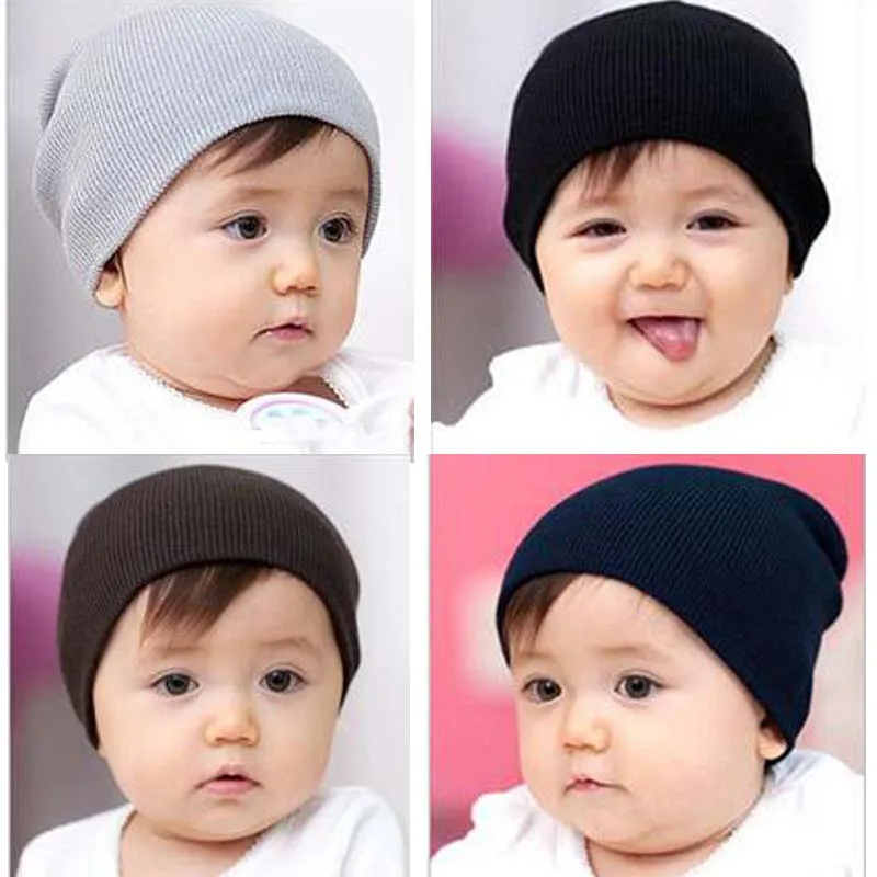 

Autumn Sping Baby Hat Caps Muts Knitted Beanies Solid Toddler Infant Caps Winter Newborn Photography Props Accossiates
