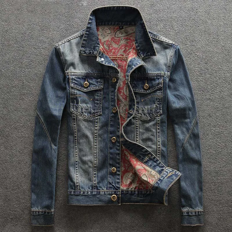 Men's Casual Single Breasted Denim Jacket Mens Jeans Jackets and Coats High Quality Plus Size Jacket single breasted ankle jeans