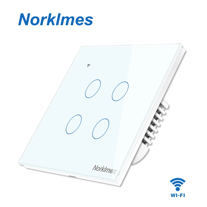 

EU/UK Standard Touch Switch 4 Gang 2 Way ,Smart Home Wall Switch, Touch Light Switch Mobile phone control