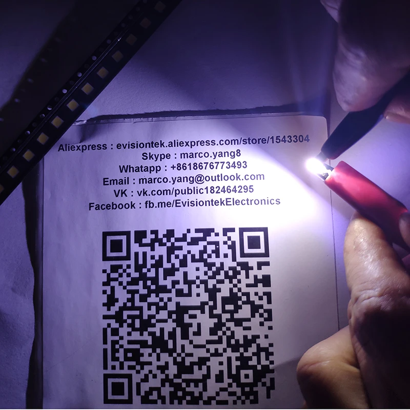 Диоды для подсветки телевизора 50 шт. 3535 SMD светодиодный 1 Вт 3 в 2 6 В холодный белый
