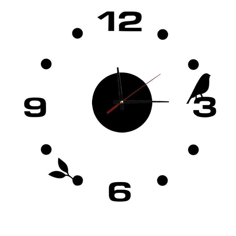

Fashion Home Wall DIY Clock Self Adhesive Interior Creative Decoration Gift wallpaper for kids rooms 3d sticker living room
