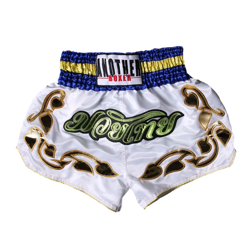

Men's Printing MMA Boxing Short Grappling Martial Arts Muay Thai Trunks Kick Boxing Fight Breathable Adult Soft Pants de boxeo