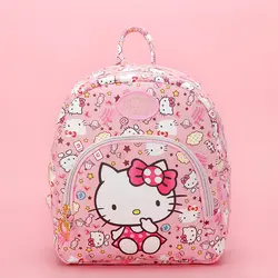 Новый мультфильм милый натуральная рисунок «Hello Kitty» рюкзак HelloKitty мешок Высокое качество PU розовый Школьные ранцы Melody дорожная сумка для