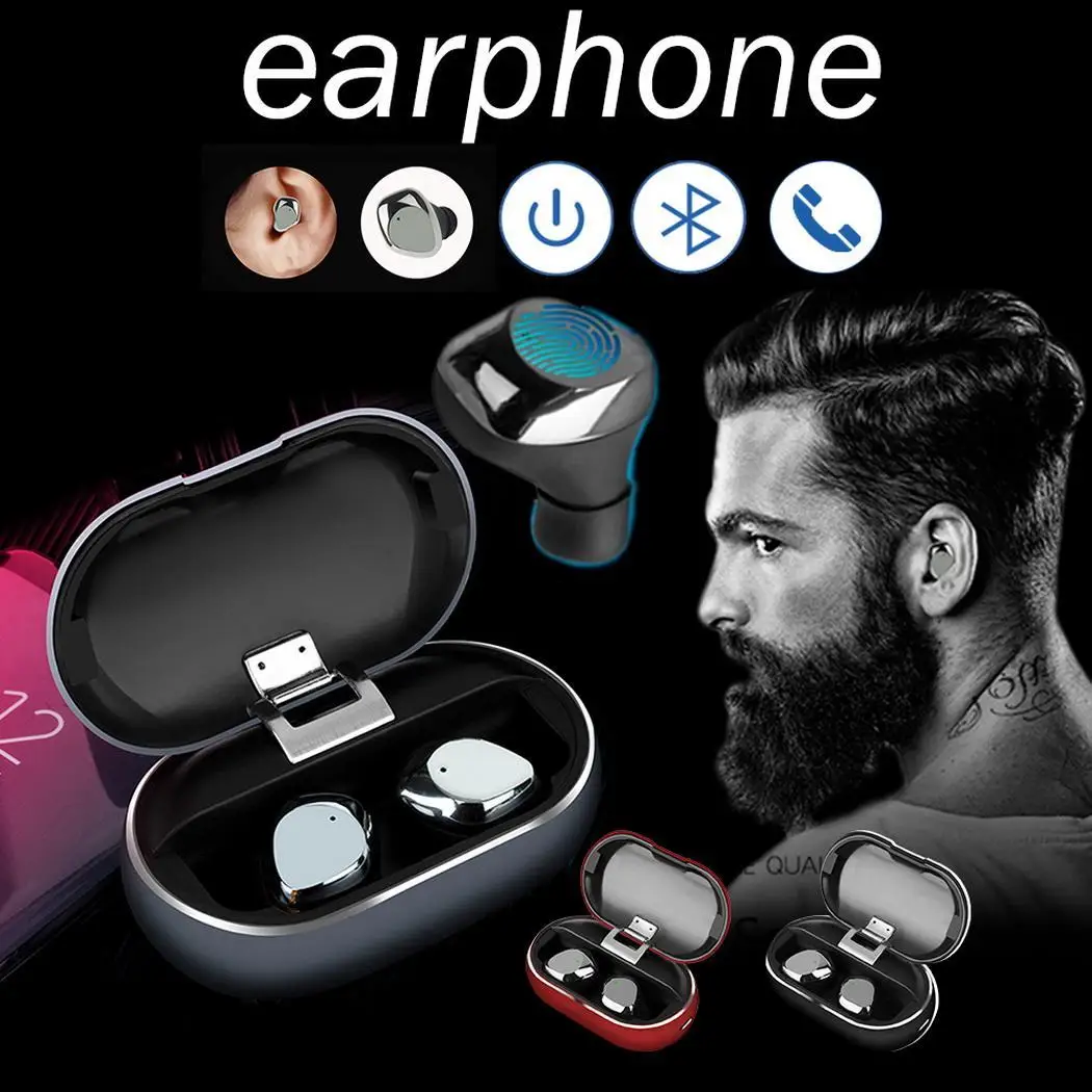 Модные беспроводные стереонаушные наушники Bluetooth с зарядным