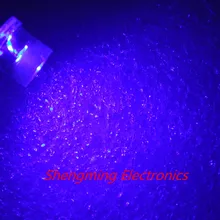 1000 шт. 5 мм Flat Top синий Широкий формат свет лампы светодиодные Ultra Bright лампы светодиод F5mm