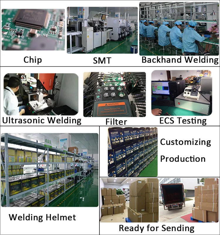 welding helmet factory produce flow(1)