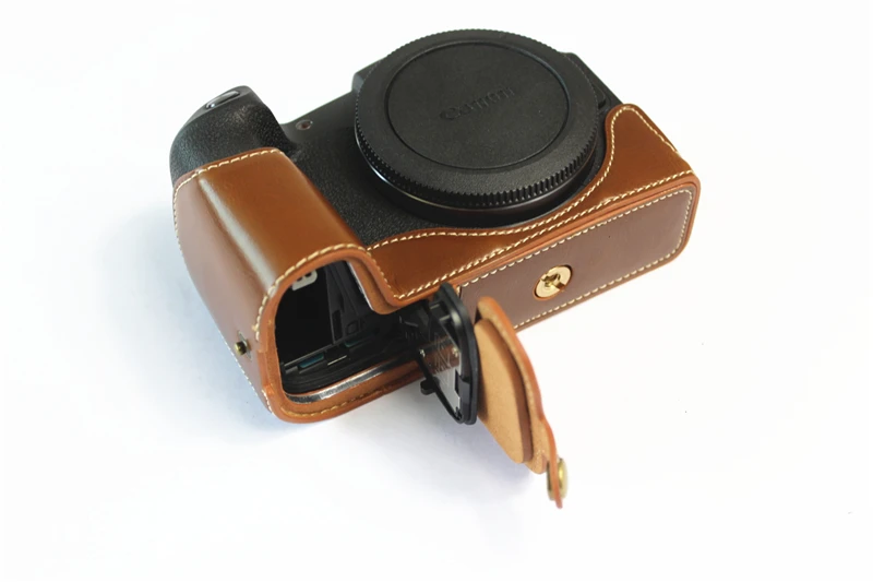 New PU Leather Camera Case Full Bag For canon EOS RP EOSRP Camera Bag Cover Hand Strap Take the battery version