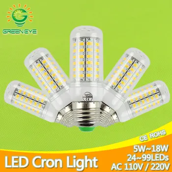 

LED Lamp E27 E14 220V 110V LED Bulb Corn Light 5W 7W 9W 12W 15W 18W LED Lampara Bombilla Lampa Lampada Ampoule LED Cold White