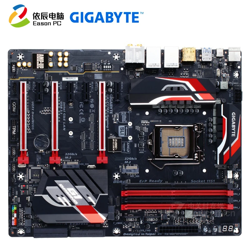 GIGABYTE GA-Z170X-GAMING 5 desktop motherboard LGA1151 i3 i5 i7 DDR4 64G M.2 ATX