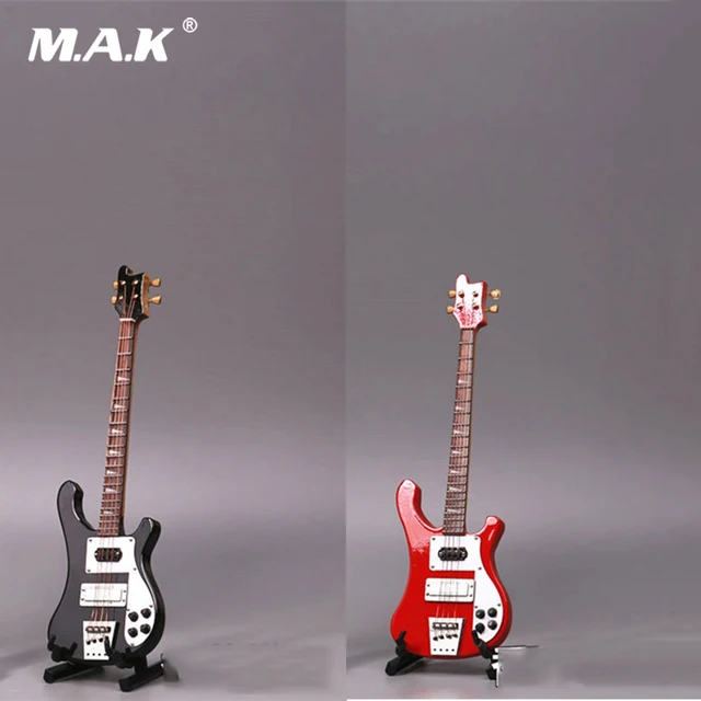 1/6 Scale Action Figure Accessory Red/Black Electric Guitar Model Toy