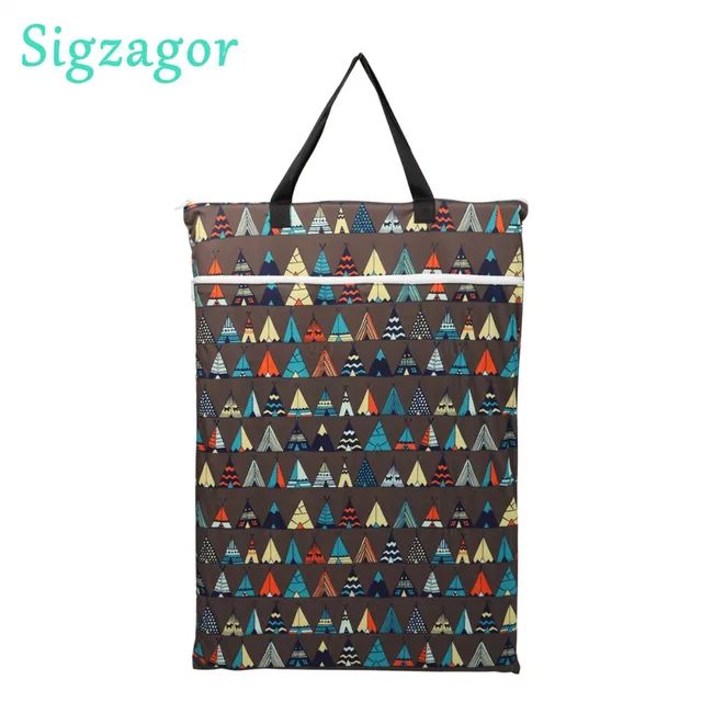 Sigzagor 5 Large Hanging Wet Dry Pail Bags Cloth Diaper Insert Ny Sigzagor 5 Large Hanging Wet Dry Pail Bags Cloth Diaper Insert Ny