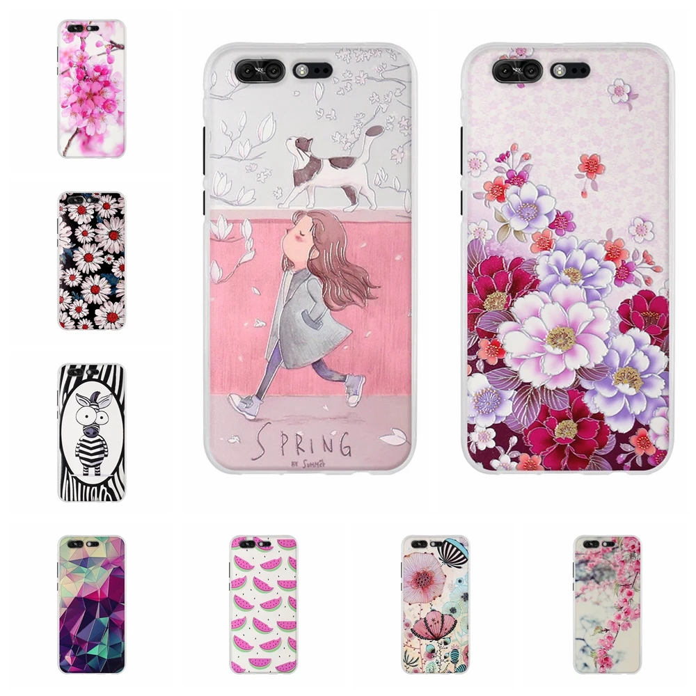 

For Asus Zenfone 4 Pro ZS551KL Case Soft Silicone For Asus Zenfone 4 Pro ZS551KL Cover Cat Pattern For Asus 4 Pro ZS551KL Coque