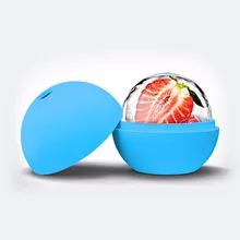 2,5 дюймов нетоксичный пищевой силикон синие войны Звезда смерти круглый шар ледяной куб плесень лоток пустыня Сфера Плесень DIY Инструменты для приготовления пищи