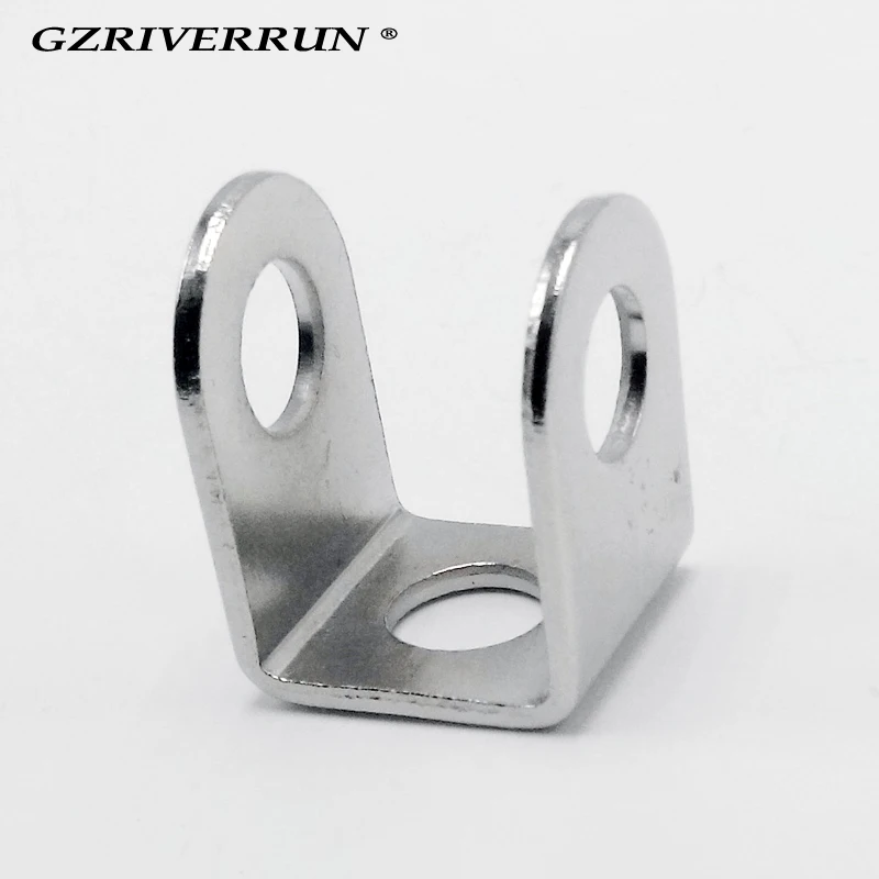 

free shipping 2x Stainless Steel Motorcycle Headlight Stand Spot Light Support Fog Light Base