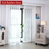 Korean White Embroidered Voile Curtains For Bedroom Window Curtain For Living Room Sheer Curtains Blinds Custom Made Drapes ► Photo 3/6