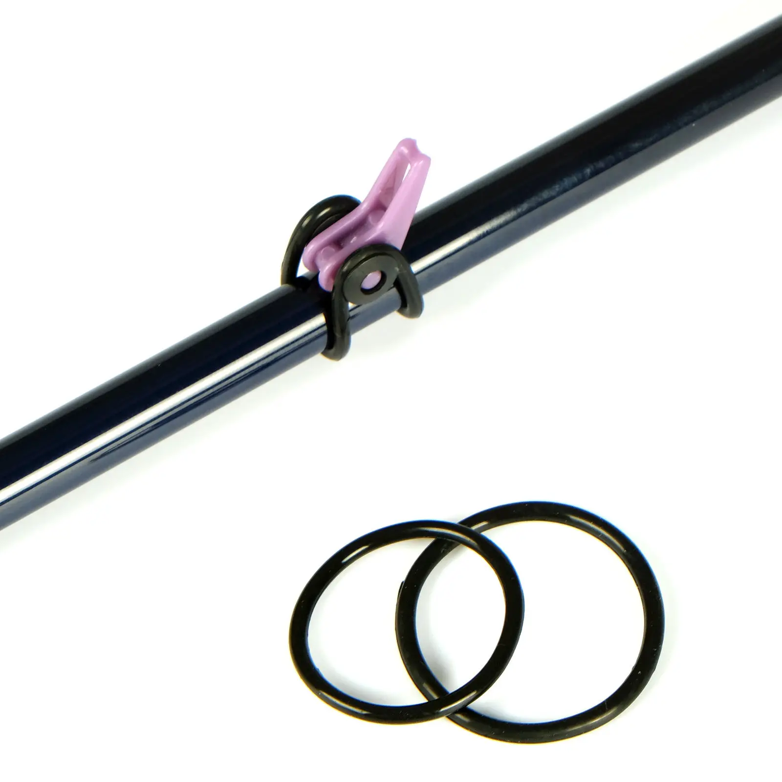 Lot(2) SF Fly Fishing Fuji Rod Black Plastic Easy EZ Hook Keeper Holder