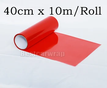 

1 roll/Lot 40cmx10m Red Headlight Film Tint Taillight / Motorbike Headlight Rear Lamp smoke Tinting Film DHL Free shipping