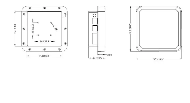 915 мГц Встроенная антенна uhf rfid+ писатель 6dBi циркулярно поляризованный антенны RS-232, RS-485, Wiegand, RJ45 ISO18000-6B/6C