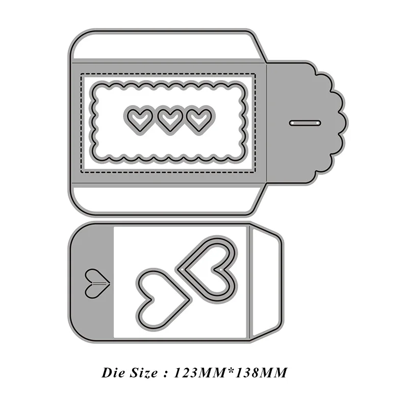 Милый конверт металлические режущие штампы для DIY Скрапбукинг фото украшение для альбома тисненая картонная открытка ремесла высечки
