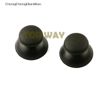 

ChengChengDianWan 100pcs/lot black small hole mushroom 3D Rocker Joystick Cap Shell Caps thumbstick cap for ps2 metal joystick